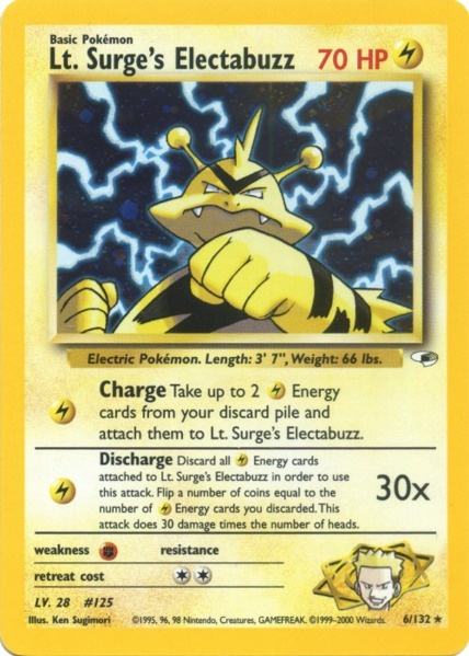 Lt. Surge's Electabuzz (6/132) [Gym Heroes Unlimited] | Dragon's Lair Comics and Fantasy Houston TX