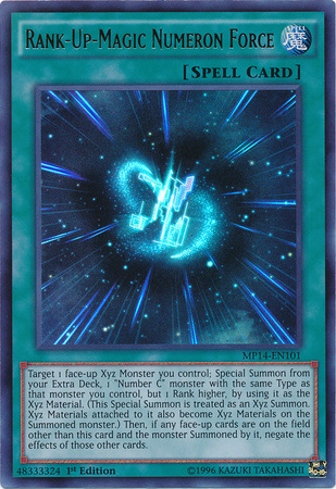 Rank-Up-Magic Numeron Force [MP14-EN101] Ultra Rare | Dragon's Lair Comics and Fantasy Houston TX