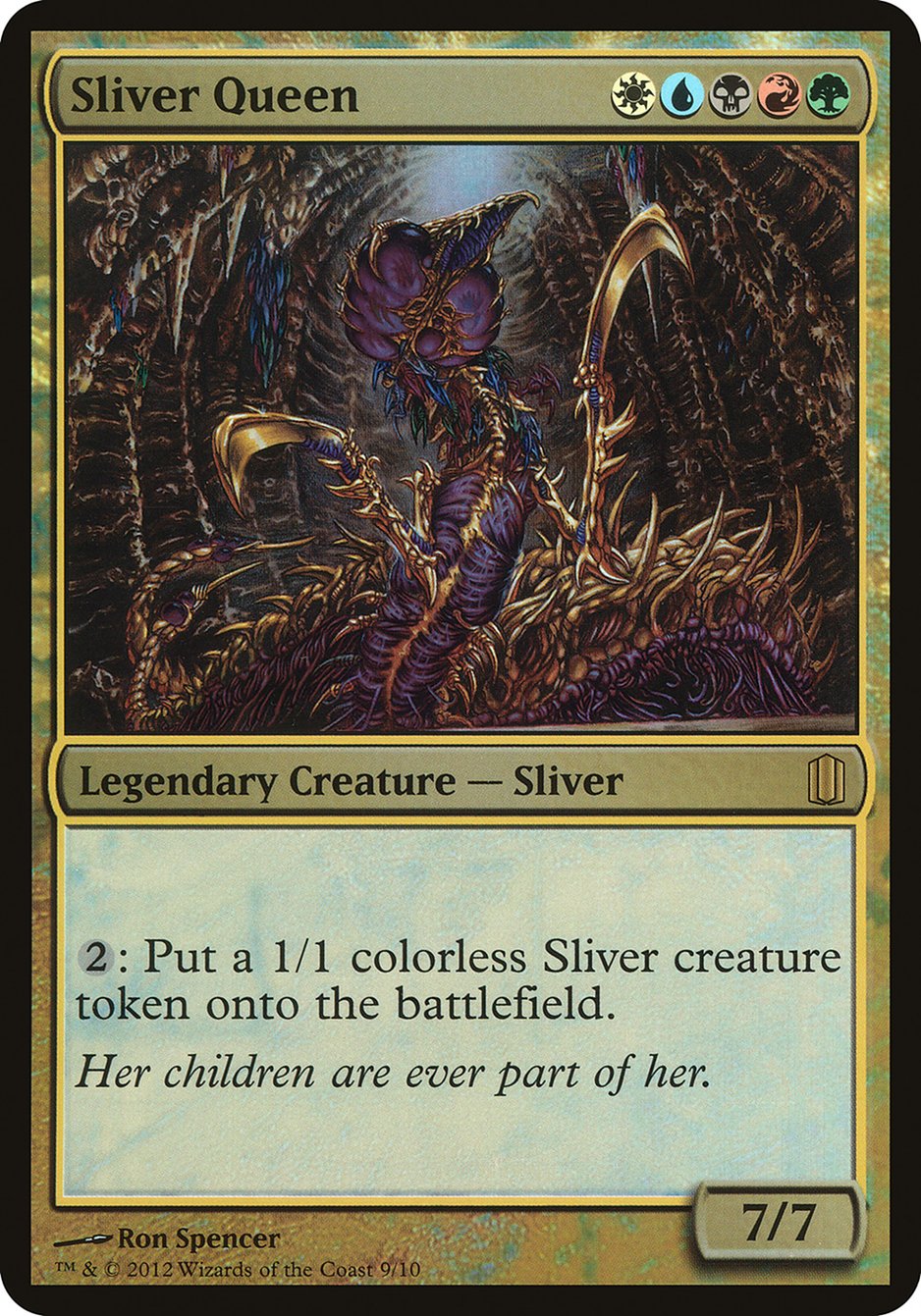 Sliver Queen (Oversized) [Commander's Arsenal Oversized] | Dragon's Lair Comics and Fantasy Houston TX