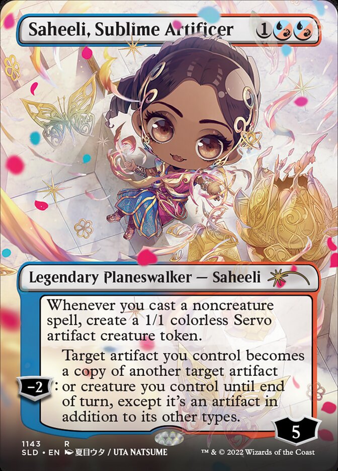 Saheeli, Sublime Artificer (Borderless) [Secret Lair Drop Series] | Dragon's Lair Comics and Fantasy Houston TX