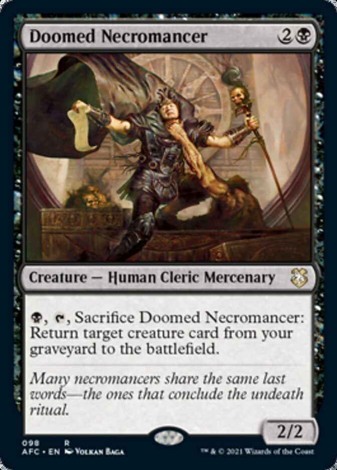 Doomed Necromancer [Dungeons & Dragons: Adventures in the Forgotten Realms Commander] | Dragon's Lair Comics and Fantasy Houston TX