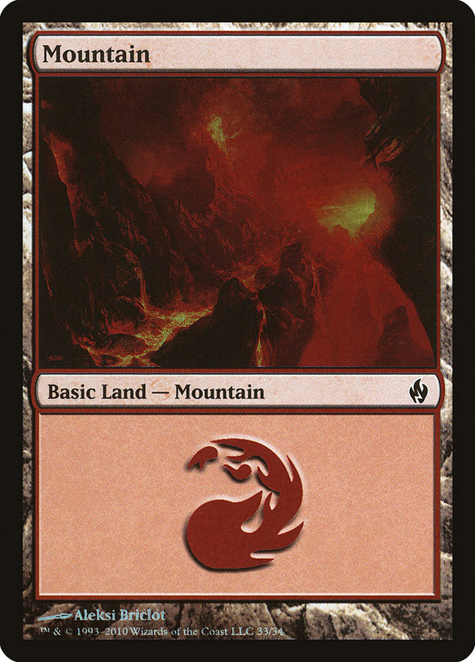 Mountain (33) [Premium Deck Series: Fire and Lightning] | Dragon's Lair Comics and Fantasy Houston TX