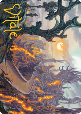 Drossforge Bridge Art Card (Gold-Stamped Signature) [Modern Horizons 2 Art Series] | Dragon's Lair Comics and Fantasy Houston TX