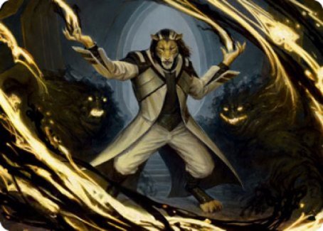 Leonin Lightscribe Art Card [Strixhaven: School of Mages Art Series] | Dragon's Lair Comics and Fantasy Houston TX