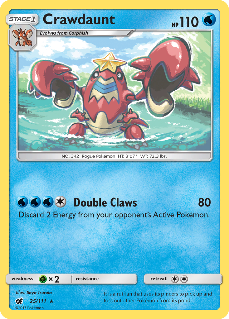 Crawdaunt (25/111) [Sun & Moon: Crimson Invasion] | Dragon's Lair Comics and Fantasy Houston TX