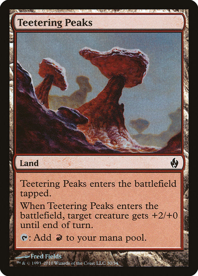 Teetering Peaks [Premium Deck Series: Fire and Lightning] | Dragon's Lair Comics and Fantasy Houston TX
