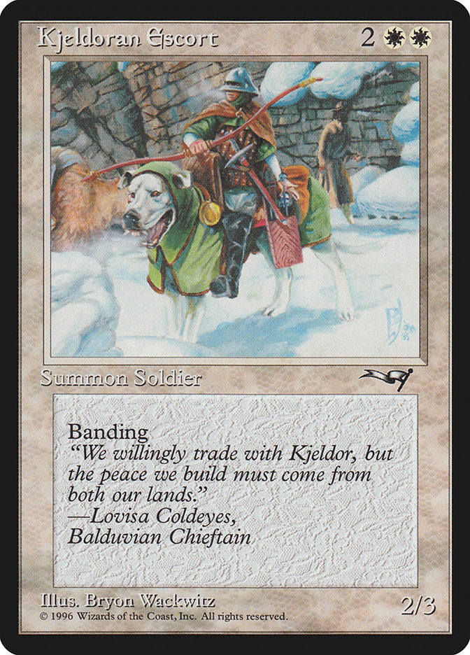 Kjeldoran Escort (Wall Background) [Alliances] | Dragon's Lair Comics and Fantasy Houston TX
