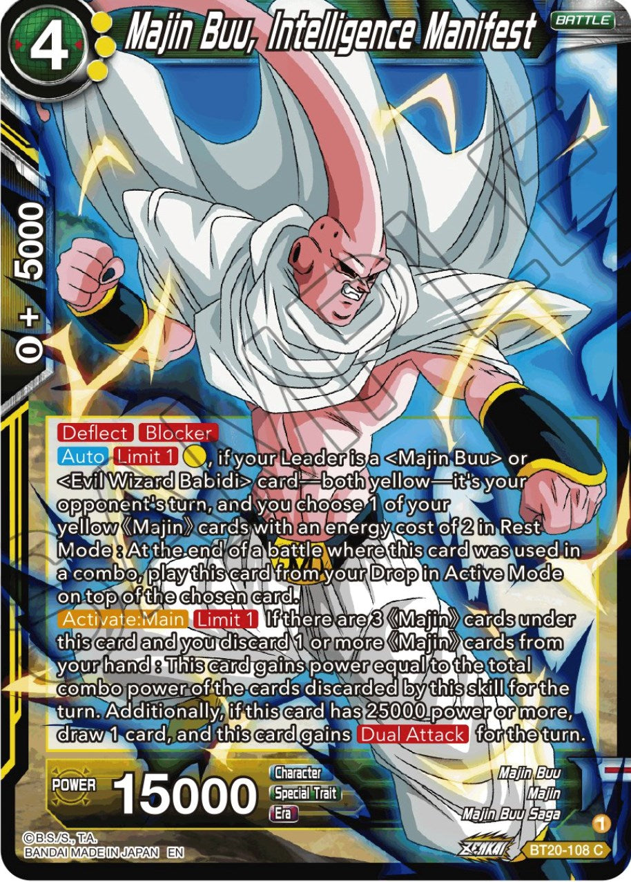 Majin Buu, Intelligence Manifest (BT20-108) [Power Absorbed] | Dragon's Lair Comics and Fantasy Houston TX