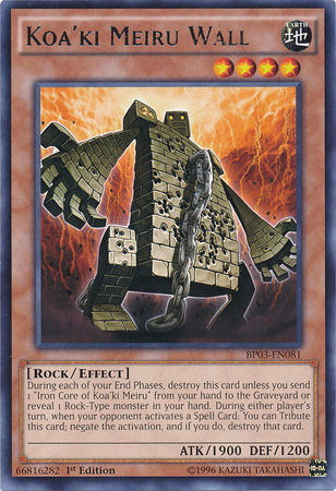 Koa'ki Meiru Wall [BP03-EN081] Rare | Dragon's Lair Comics and Fantasy Houston TX