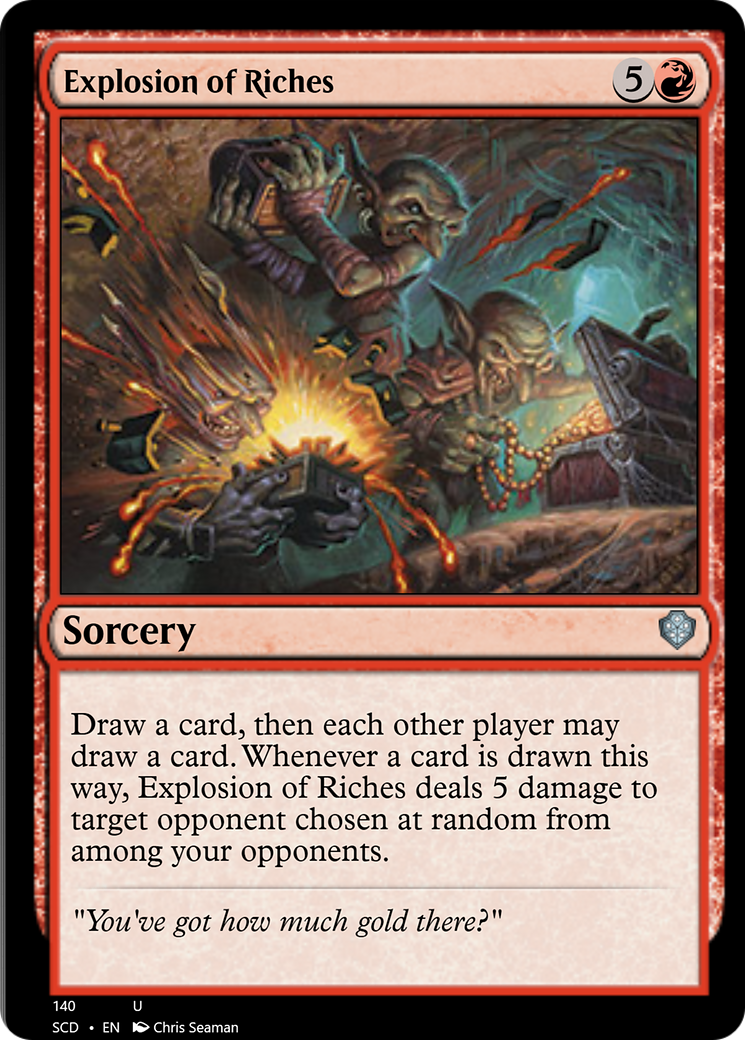 Explosion of Riches [Starter Commander Decks] | Dragon's Lair Comics and Fantasy Houston TX