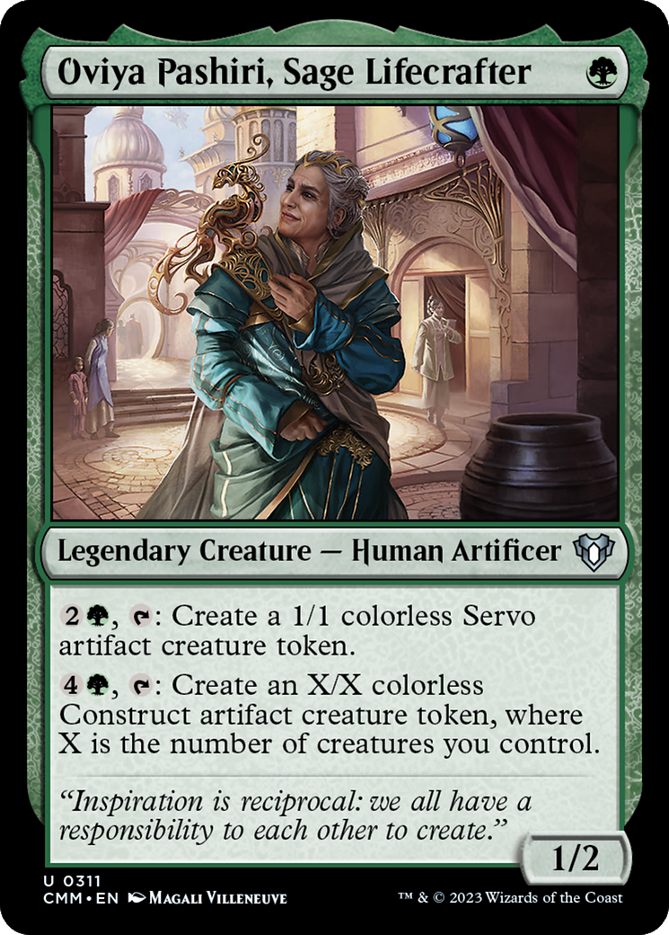 Oviya Pashiri, Sage Lifecrafter [Commander Masters] | Dragon's Lair Comics and Fantasy Houston TX