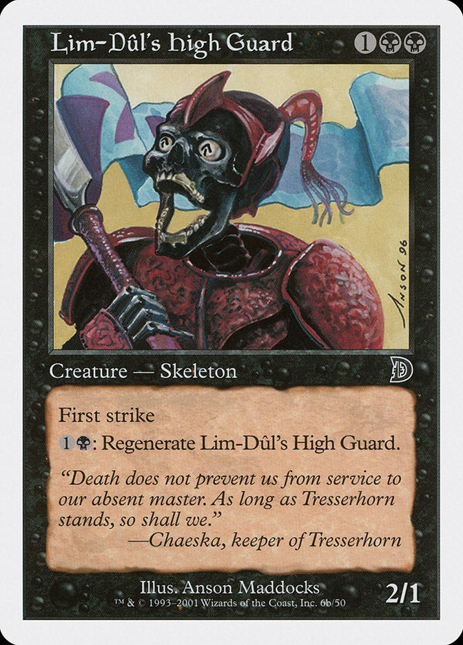 Lim-Dul's High Guard (Holding Flag) [Deckmasters] | Dragon's Lair Comics and Fantasy Houston TX