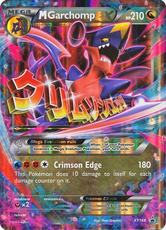 M Garchomp EX (XY168) (Jumbo Card) [XY: Black Star Promos] | Dragon's Lair Comics and Fantasy Houston TX