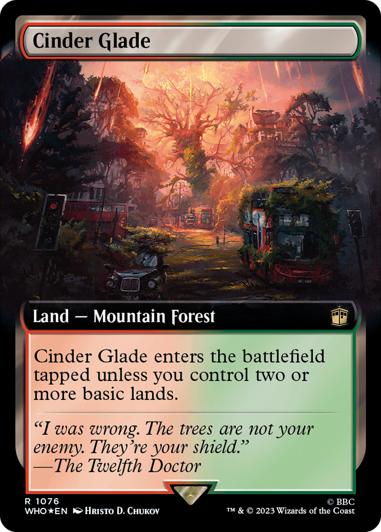 Cinder Glade (Extended Art) (Surge Foil) [Doctor Who] | Dragon's Lair Comics and Fantasy Houston TX