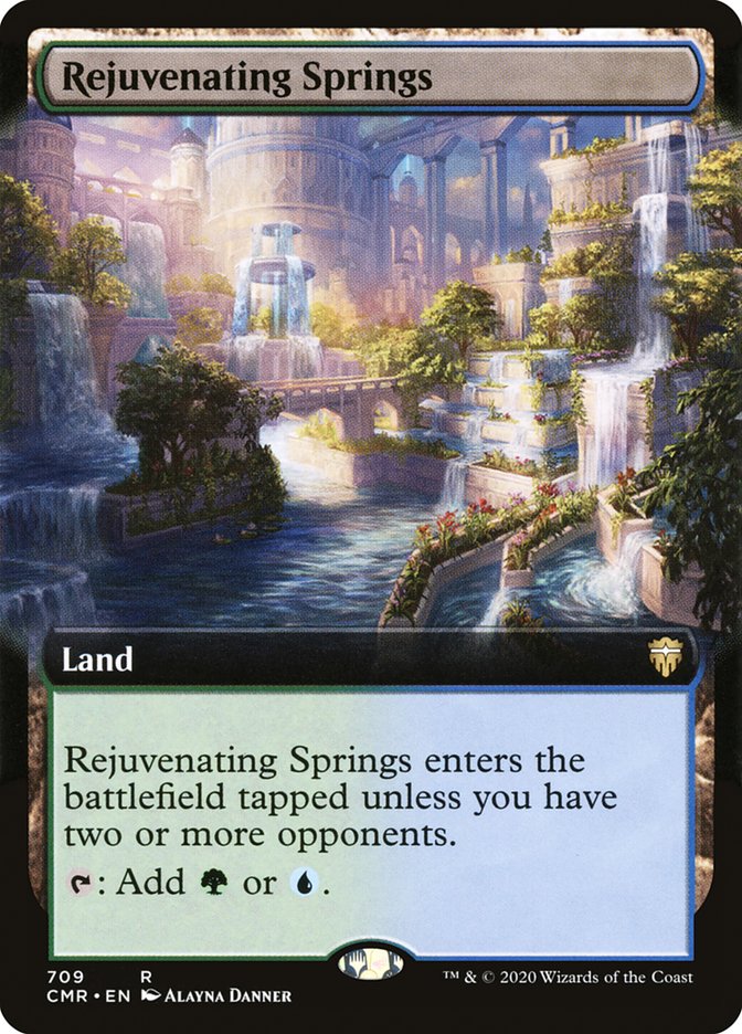 Rejuvenating Springs (Extended Art) [Commander Legends] | Dragon's Lair Comics and Fantasy Houston TX