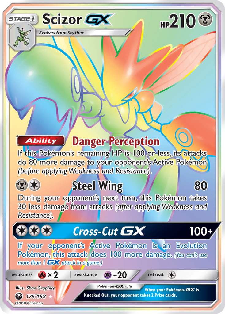 Scizor GX (175/168) [Sun & Moon: Celestial Storm] | Dragon's Lair Comics and Fantasy Houston TX