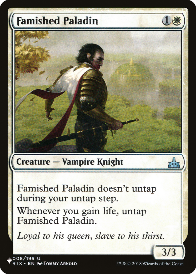Famished Paladin [The List] | Dragon's Lair Comics and Fantasy Houston TX