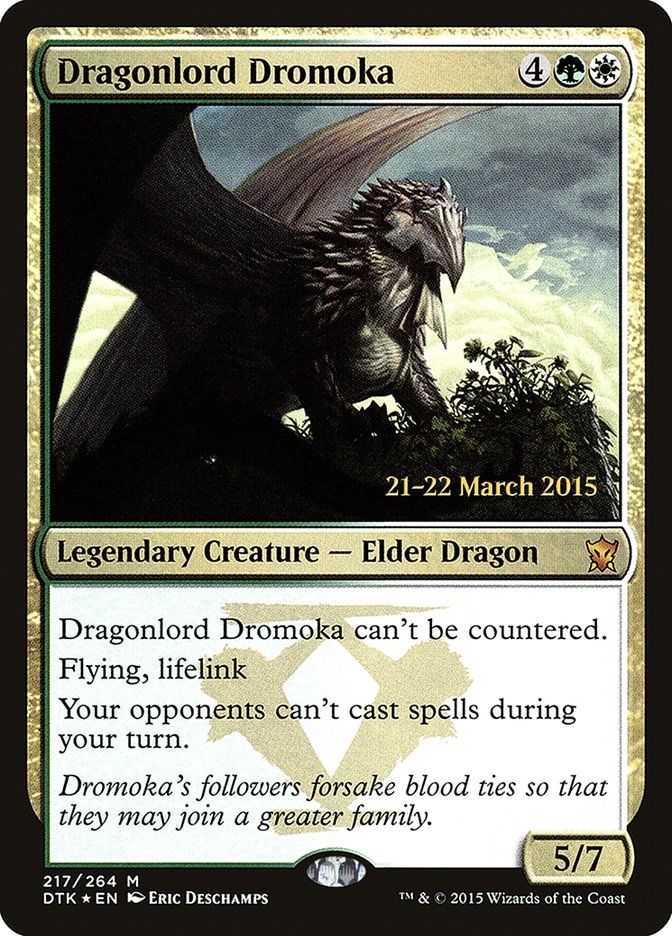 Dragonlord Dromoka [Dragons of Tarkir Prerelease Promos] | Dragon's Lair Comics and Fantasy Houston TX