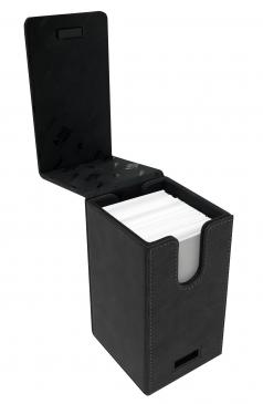 Ultra Pro Alcove Tower Deck Box Jet Black | Dragon's Lair Comics and Fantasy Houston TX