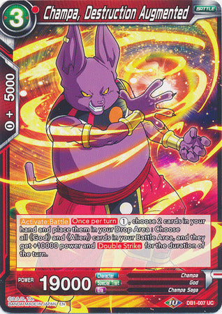 Champa, Destruction Augmented (DB1-007) [Dragon Brawl] | Dragon's Lair Comics and Fantasy Houston TX