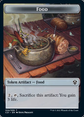 Food // Saproling Double-Sided Token [Commander 2021 Tokens] | Dragon's Lair Comics and Fantasy Houston TX