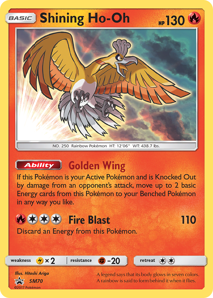 Shining Ho-Oh (SM70) [Sun & Moon: Black Star Promos] | Dragon's Lair Comics and Fantasy Houston TX