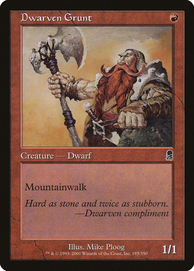 Dwarven Grunt [Odyssey] | Dragon's Lair Comics and Fantasy Houston TX