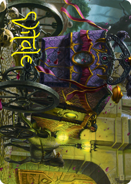Honeymoon Hearse Art Card (Gold-Stamped Signature) [Innistrad: Crimson Vow Art Series] | Dragon's Lair Comics and Fantasy Houston TX