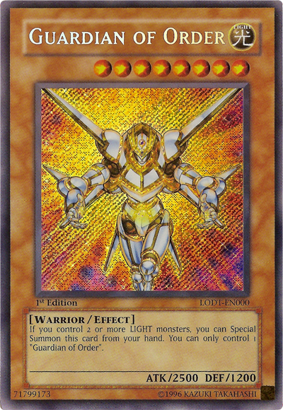 Guardian of Order [LODT-EN000] Secret Rare | Dragon's Lair Comics and Fantasy Houston TX
