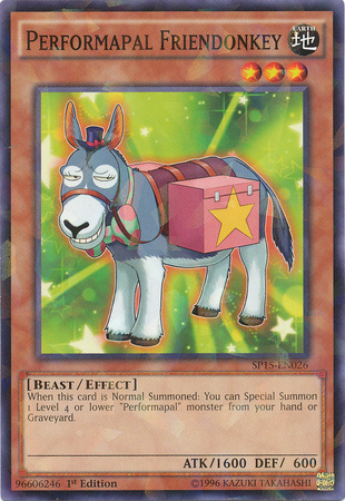 Performapal Friendonkey [SP15-EN026] Shatterfoil Rare | Dragon's Lair Comics and Fantasy Houston TX