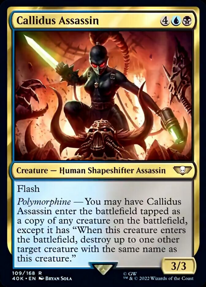 Callidus Assassin (Surge Foil) [Warhammer 40,000] | Dragon's Lair Comics and Fantasy Houston TX