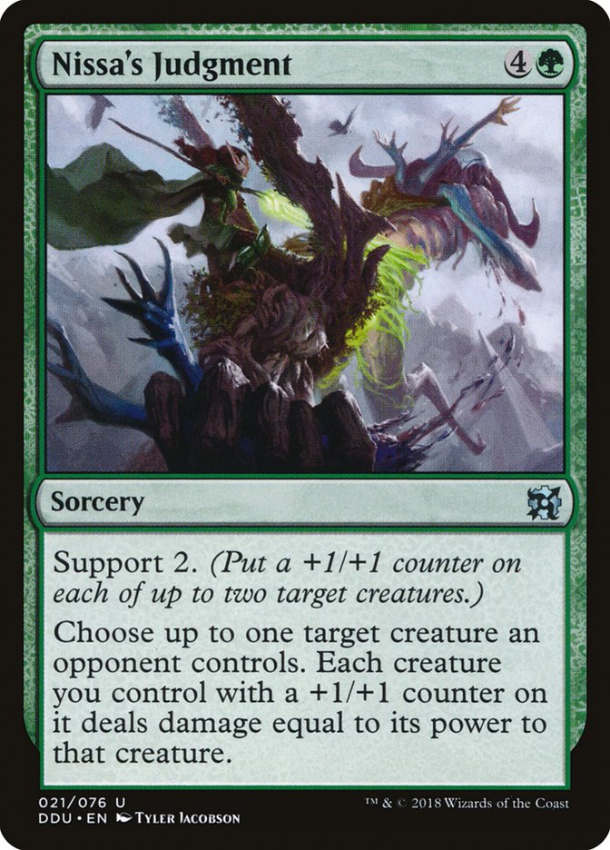 Nissa's Judgment [Duel Decks: Elves vs. Inventors] | Dragon's Lair Comics and Fantasy Houston TX