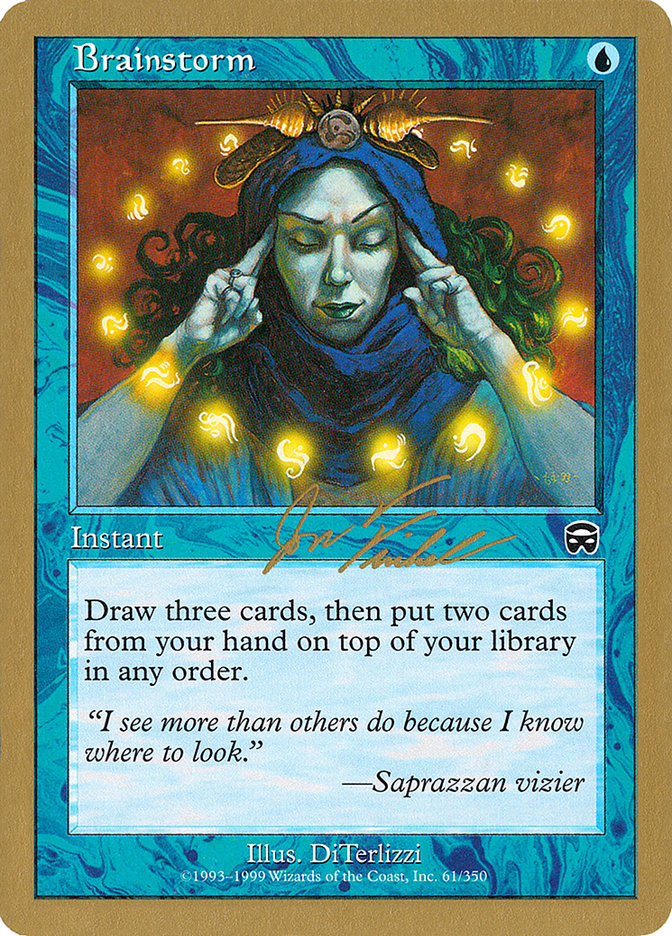 Brainstorm (Jon Finkel) [World Championship Decks 2000] | Dragon's Lair Comics and Fantasy Houston TX