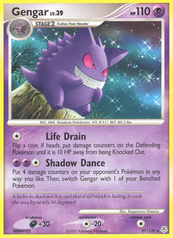 Gengar (27/130) [Diamond & Pearl: Base Set] | Dragon's Lair Comics and Fantasy Houston TX
