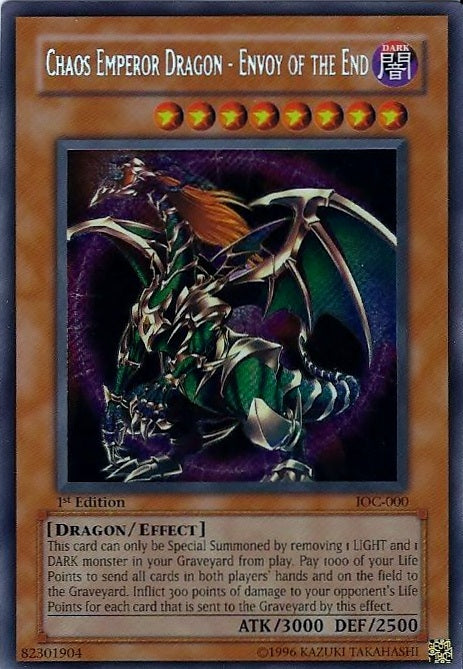Chaos Emperor Dragon - Envoy of the End [IOC-000] Secret Rare | Dragon's Lair Comics and Fantasy Houston TX
