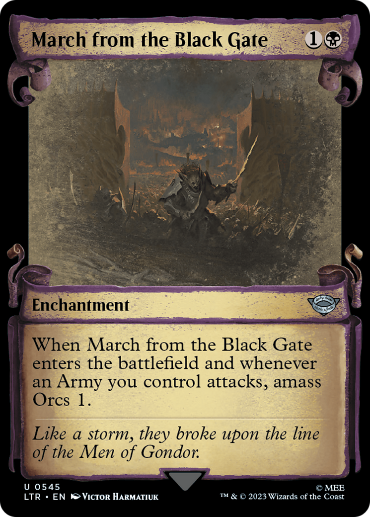 March from the Black Gate [The Lord of the Rings: Tales of Middle-Earth Showcase Scrolls] | Dragon's Lair Comics and Fantasy Houston TX