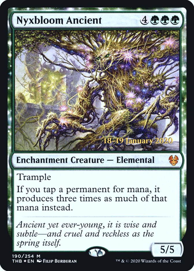 Nyxbloom Ancient [Theros Beyond Death Prerelease Promos] | Dragon's Lair Comics and Fantasy Houston TX