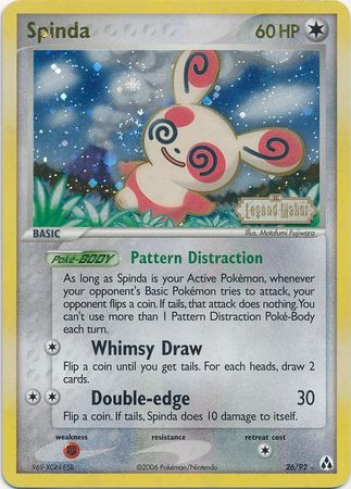 Spinda (26/92) (Stamped) [EX: Legend Maker] | Dragon's Lair Comics and Fantasy Houston TX