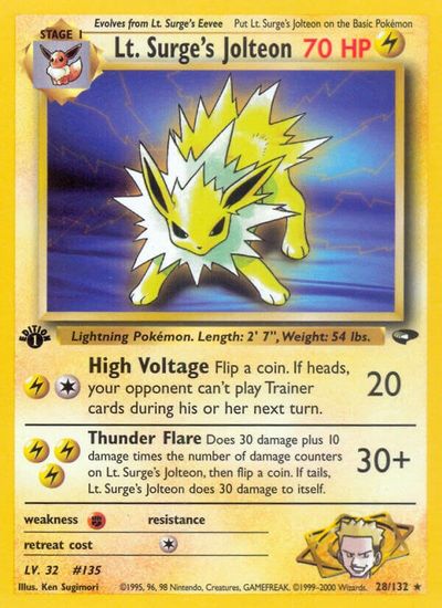 Lt. Surge's Jolteon | Dragon's Lair Comics and Fantasy Houston TX