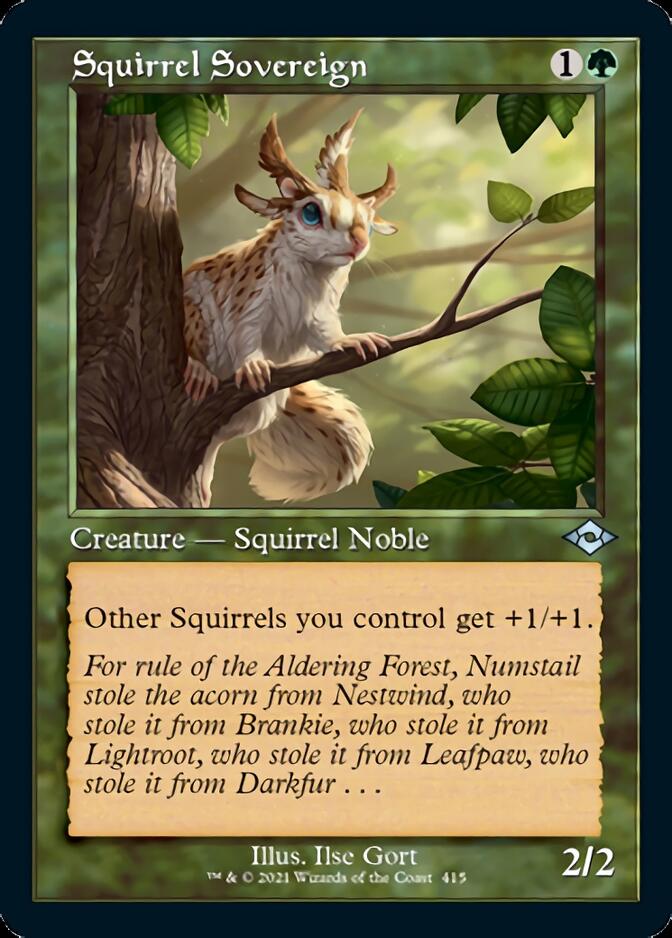 Squirrel Sovereign (Retro Foil Etched) [Modern Horizons 2] | Dragon's Lair Comics and Fantasy Houston TX