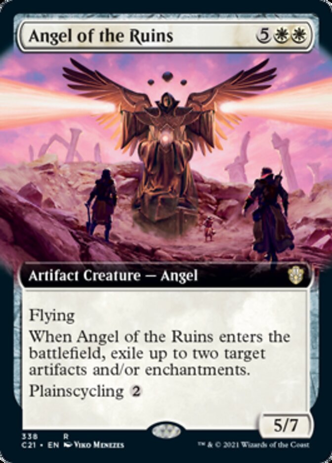 Angel of the Ruins (Extended Art) [Commander 2021] | Dragon's Lair Comics and Fantasy Houston TX