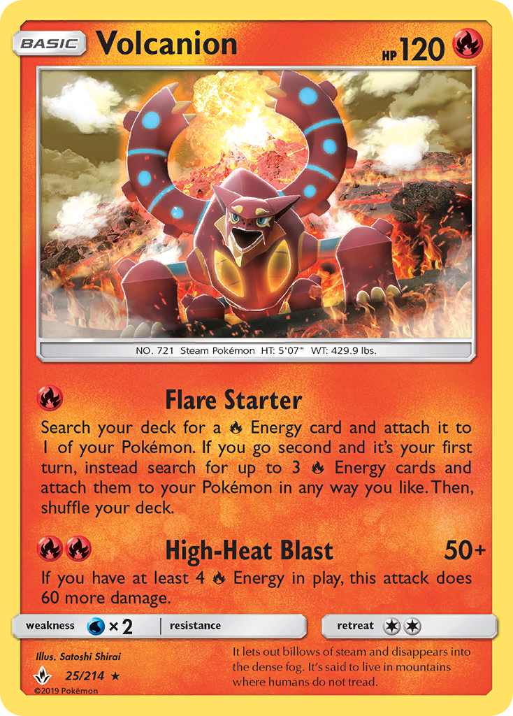 Volcanion (25/214) [Sun & Moon: Unbroken Bonds] | Dragon's Lair Comics and Fantasy Houston TX
