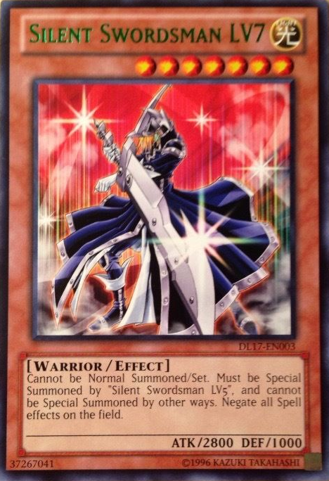 Silent Swordsman LV7 (Green) [DL17-EN003] Rare | Dragon's Lair Comics and Fantasy Houston TX