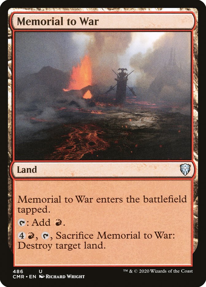 Memorial to War [Commander Legends] | Dragon's Lair Comics and Fantasy Houston TX