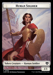 Elemental (0037) // Human Soldier Double-Sided Token [Commander Masters Tokens] | Dragon's Lair Comics and Fantasy Houston TX