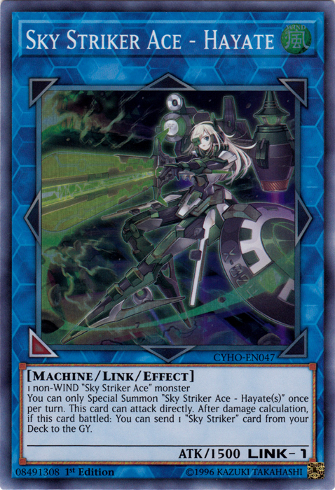 Sky Striker Ace - Hayate [CYHO-EN047] Super Rare | Dragon's Lair Comics and Fantasy Houston TX