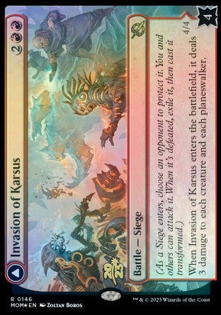 Invasion of Karsus // Refraction Elemental [March of the Machine Prerelease Promos] | Dragon's Lair Comics and Fantasy Houston TX