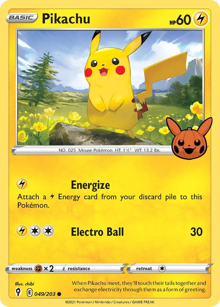 Pikachu (049/203) [Trick or Trade] | Dragon's Lair Comics and Fantasy Houston TX