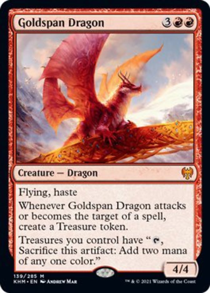 Goldspan Dragon [Kaldheim] | Dragon's Lair Comics and Fantasy Houston TX