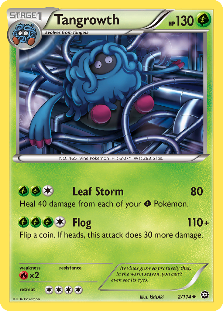 Tangrowth (2/114) [XY: Steam Siege] | Dragon's Lair Comics and Fantasy Houston TX
